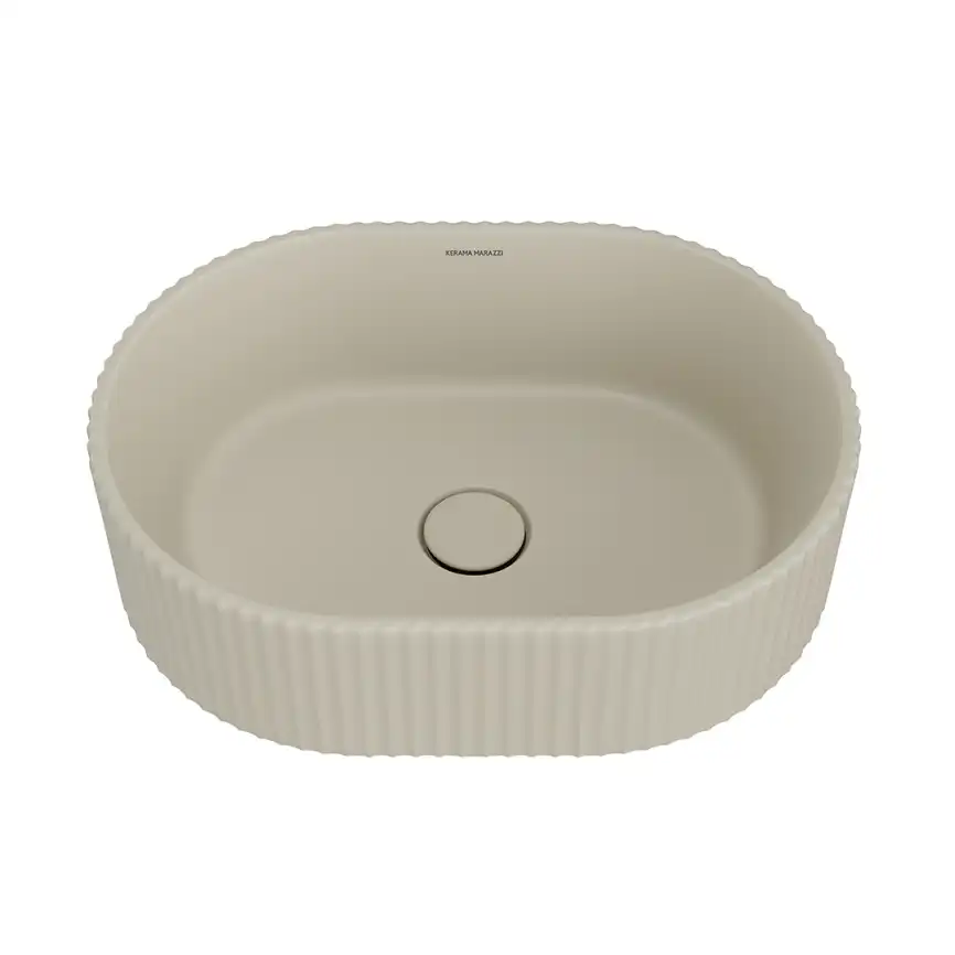 Раковина Kerama Marazzi ARTBASIN Vento накладная 50, песочная матовая, VE.wb.50\SAN фото 3