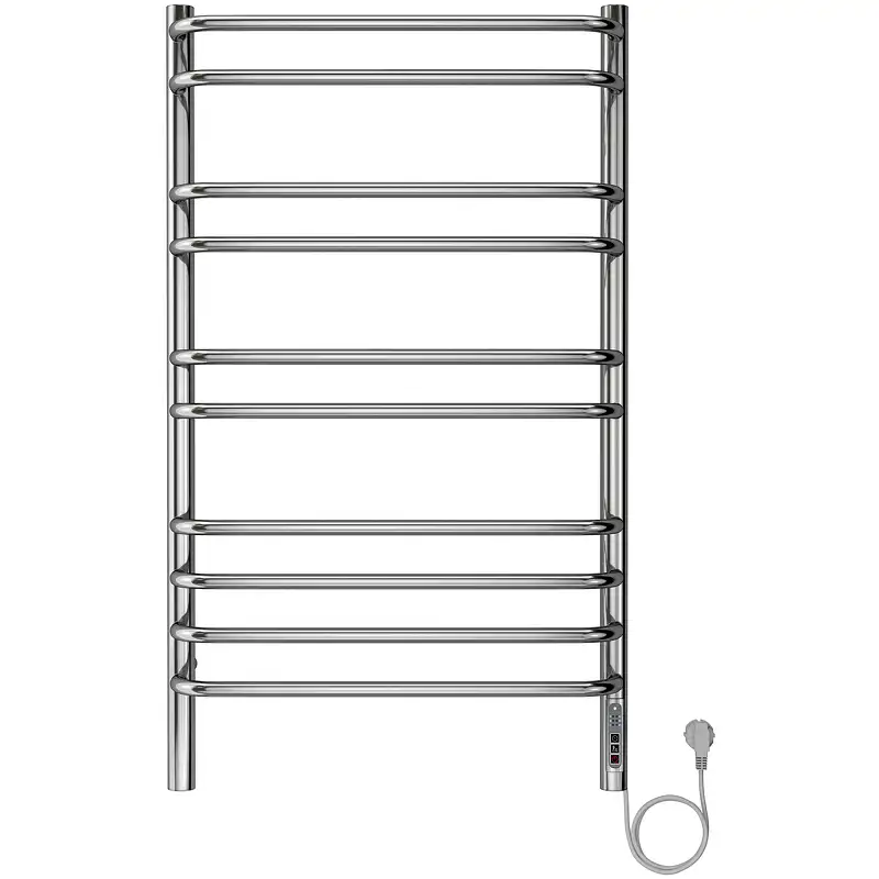 Полотенцесушитель электрический 50х90 Aquatek Пандора П10 AQ EL RPC1090CH, диммер справа, Хром фото 7