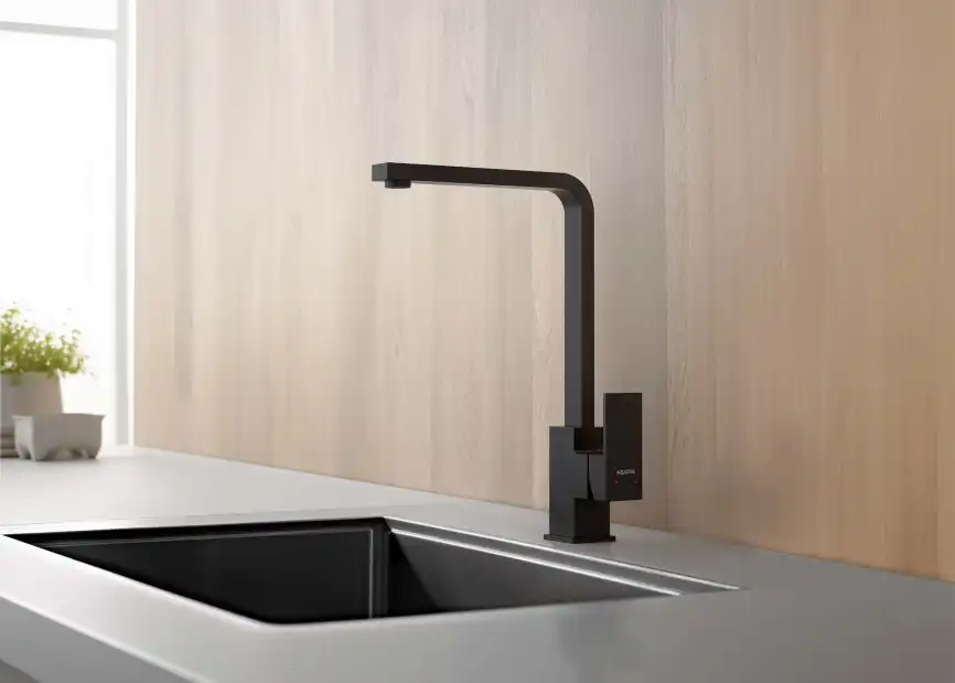 Смеситель для кухни Aquatek Либра AQ1680MB, Черный матовый фото 4