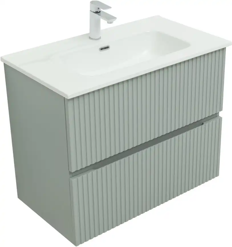 Тумба под раковину Aquanet Джейн 80 мисти грин фото 11