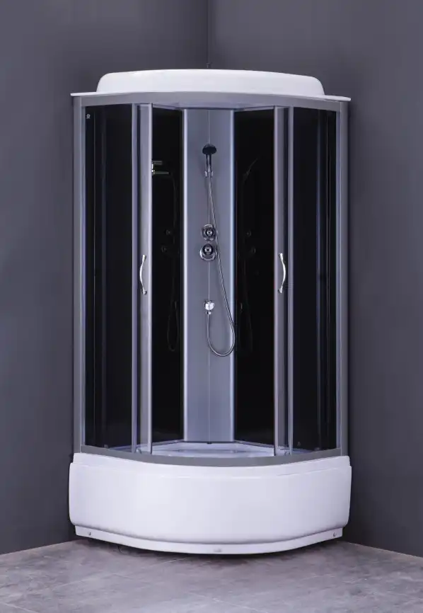 Душевая кабина Loranto 100х100 CS-6610 G, 100*100*215 с высоким поддоном фото 2