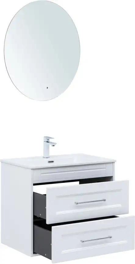 Тумба под раковину Aquanet Бостон new 70 белый сатин, 339599 фото 6