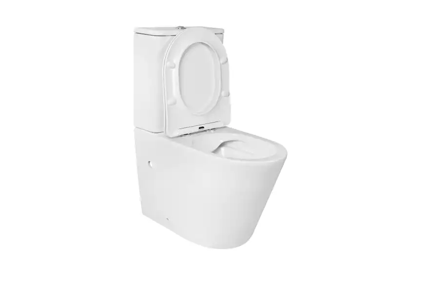 Унитаз-компакт напольный безободковый с бачком Aquatek ВЕГА AQ2904-00 630*390*825 с сиденьем Soft Close, горизонтальный выпуск,тонкое сиденье микролифт фото 6