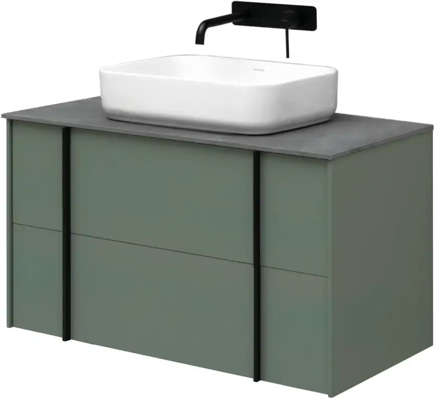 Тумба под раковину Allen Brau Reality 90 1.32006.CGM олива матовый фото 16