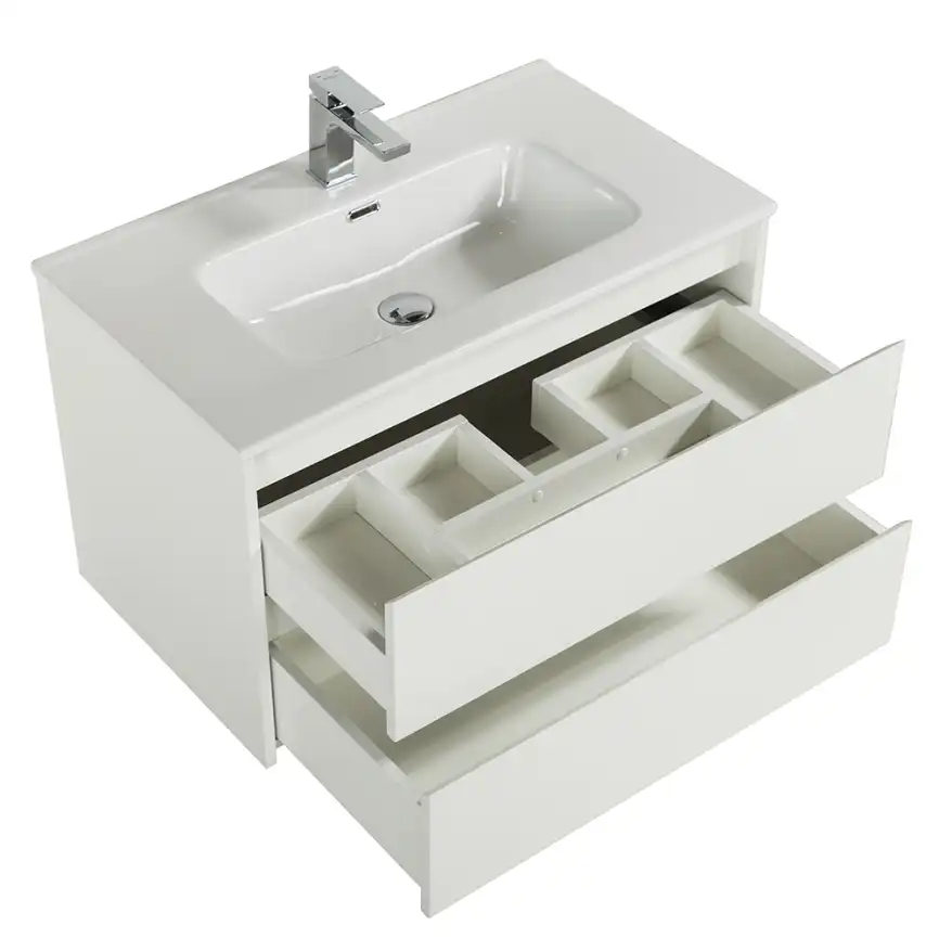 Тумба под раковину BelBagno KRAFT-1000-2C-SO-BO подвесная Bianco Opaco фото 9