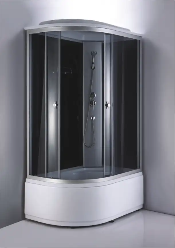 Душевая кабина Loranto 120х80, высокий поддон, Тонированное стекло, CS-887EATM/B-120 фото 2