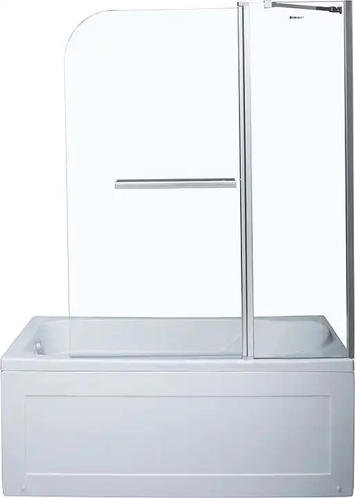 Шторка для ванны Aquanet  120 см, SG-1200, профиль Хром, стекло Прозрачное фото 1