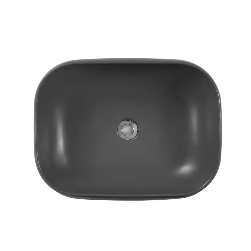 Раковина накладная Aquatek 56х42х14 AQ5526-MG, Серая матовая фото 5