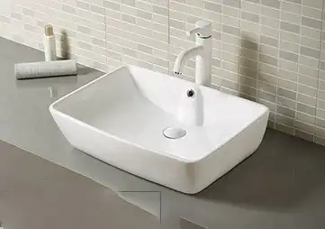 Раковина накладная CeramaLux 600х410х155 9121, цвет Белый фото 1