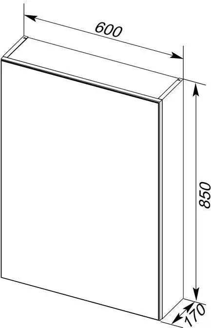 Зеркальный шкаф Aquanet Алвита New 60 Белый матовый 277538 фото 2