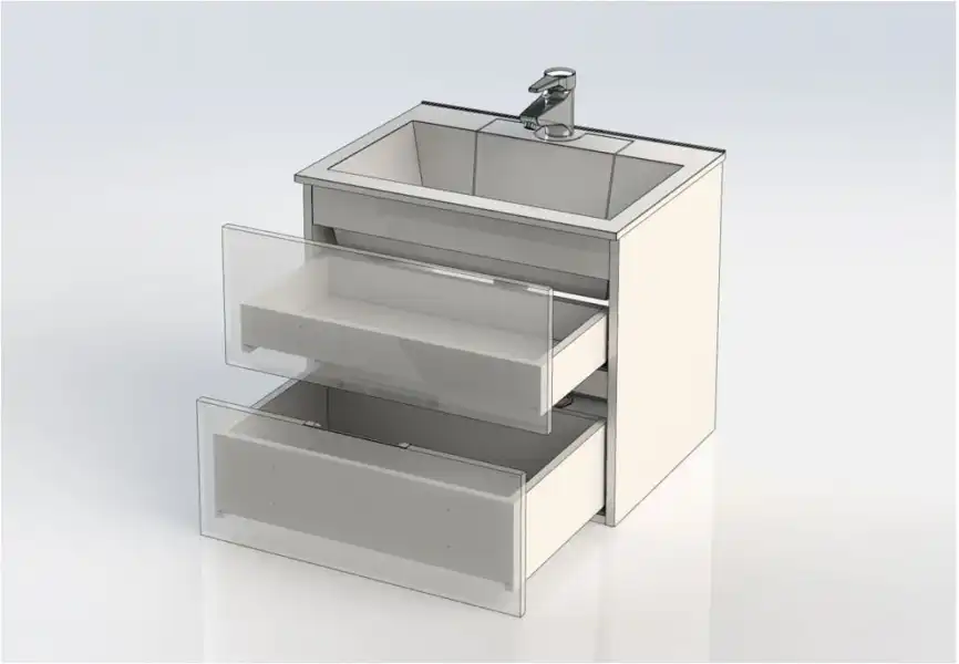 Тумба под раковину Aquanet Алвита 60 серый антрацит 183991 фото 9