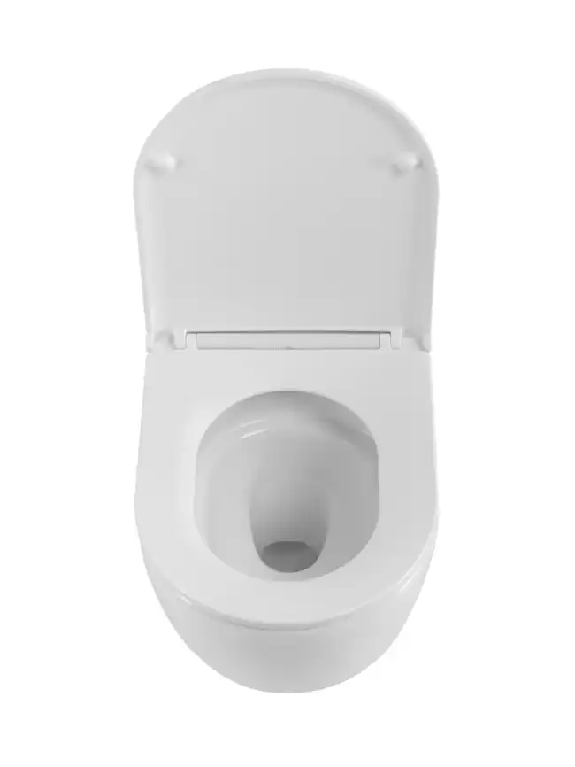 Унитаз подвесной BelBagno COMPATTO BB003CH-TOR/SC безободковый с сиденьем и смывом TORNADO фото 5