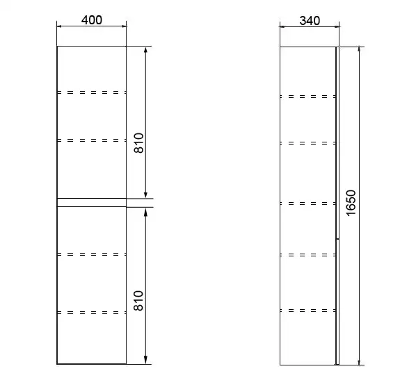 Шкаф-пенал Azario Мила 40 CS00080413, подвесной, Белый матовый фото 3