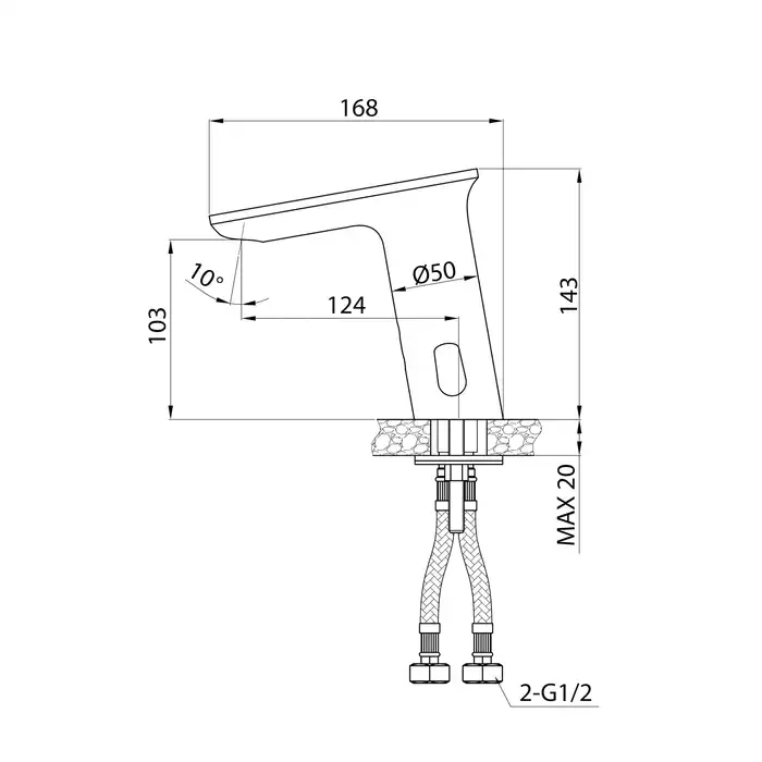 Смеситель для раковины IDDIS Pulse PULSBS2i86  цвет, Глянцевый хром фото 3