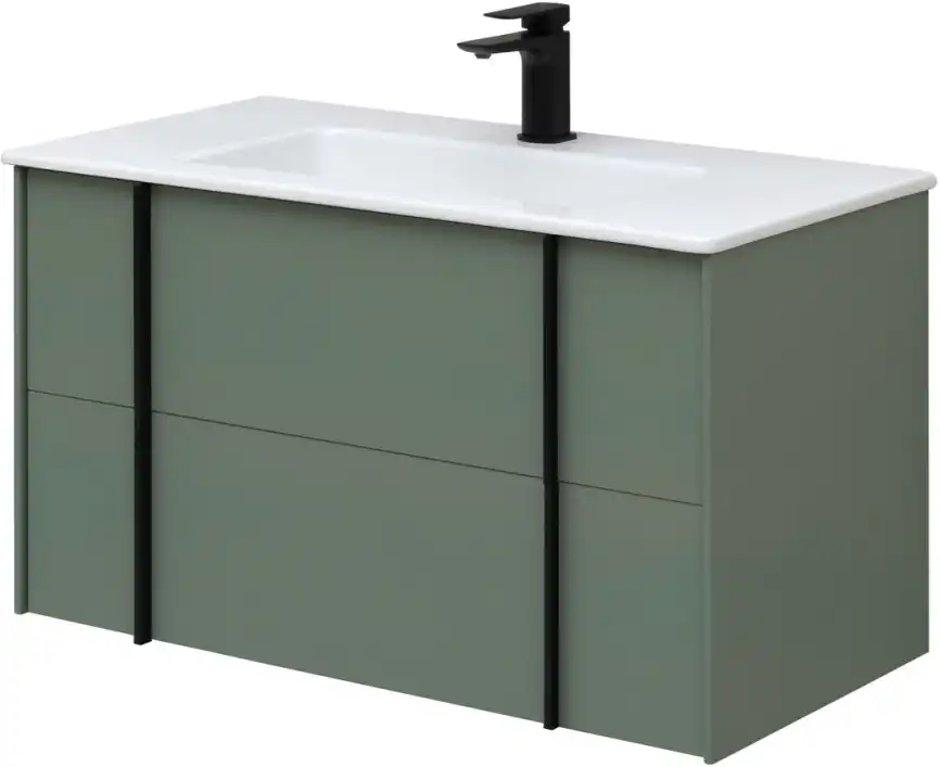 Тумба под раковину Allen Brau Reality 90 1.32006.CGM олива матовый фото 4
