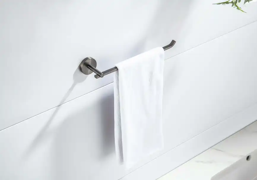 Держатель полотенец Aquatek Бетта AQ4619BGM, Оружейная сталь фото 3