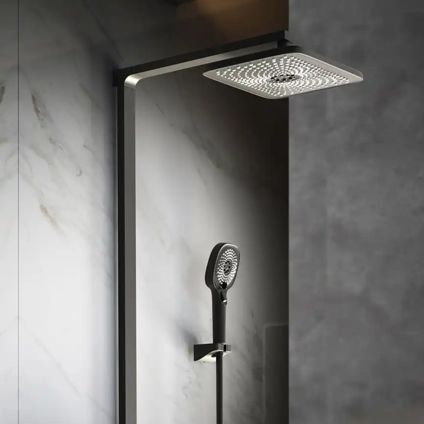 Душевая система  Vincea Inspire VSFS-3I13TMB VSFS-3I13TMB  с термостатом, черный матовый фото 2