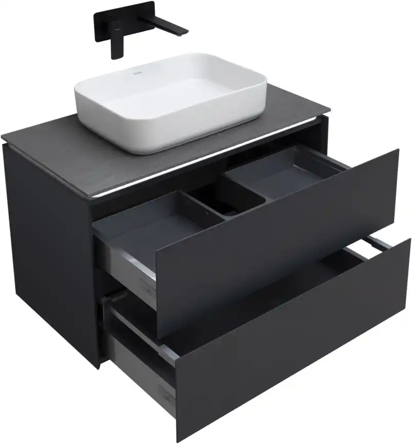 Тумба под раковину Allen Brau Infinity 85 1.21001.AM антрацит матовый фото 4