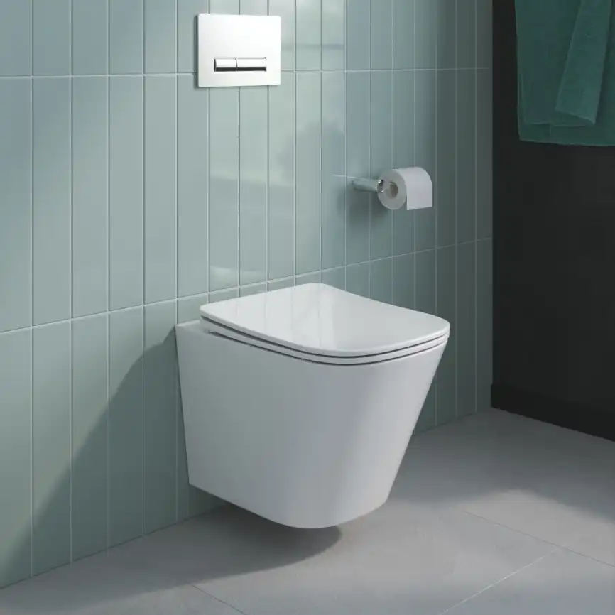 Подвесной унитаз BelBagno DUE BB3103CHR/SC, безободковый, с сиденьем микролифт, Белый фото 1