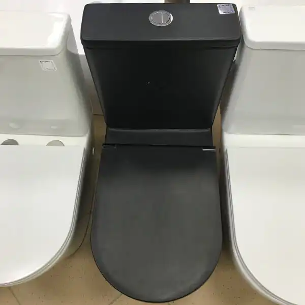 Унитаз-компакт AVS Сити 801-0003-N-R-MB безободковый, черный матовый фото 3