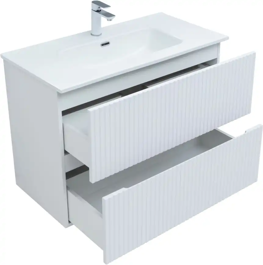 Тумба под раковину Aquanet Джейн 90 белый матовый 313287 фото 6