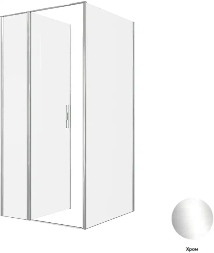 Душевой уголок Allen Brau Priority 100x100 3.31028.00 + 3.31046.00 хром фото 5