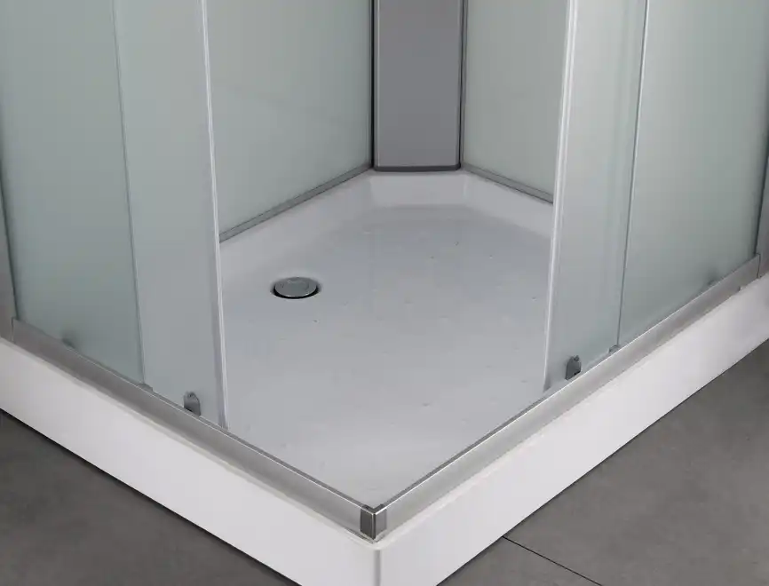 Душевая кабина Loranto 100х80 CS-5180-13R F, низкий поддон, цвет профиля сатин фото 2