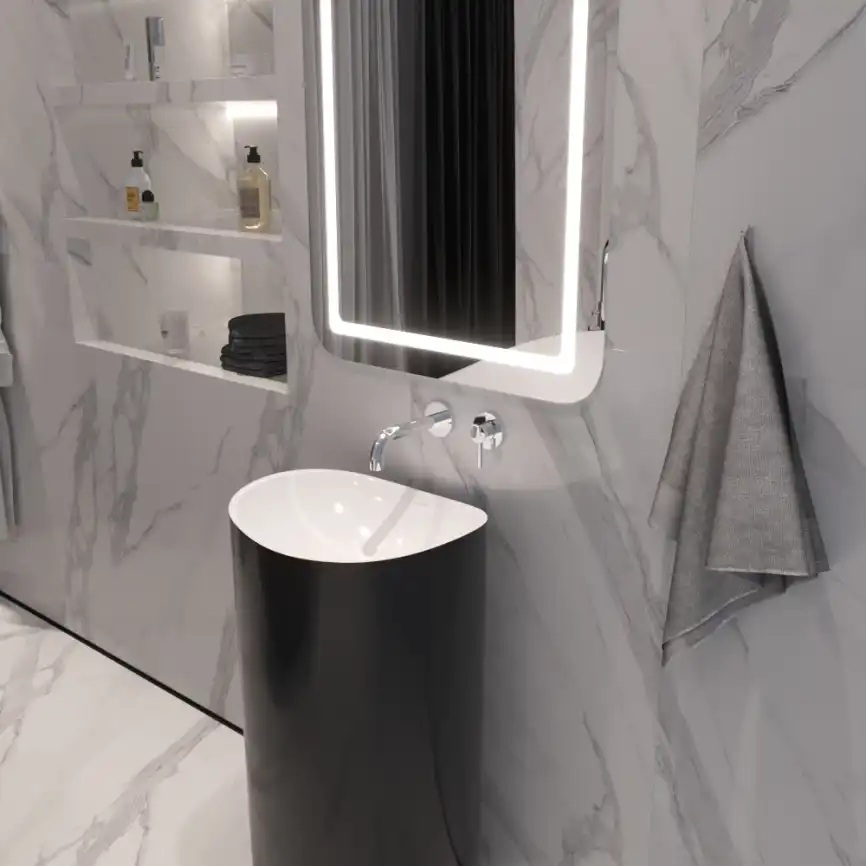 Смеситель для раковины Whitecross Y chrome скрытого монтажа Хром, Y1216CR фото 4