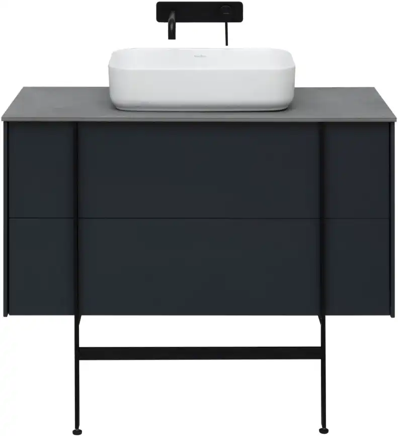 Тумба под раковину Allen Brau Reality 100 1.32007.AM антрацит матовый фото 31