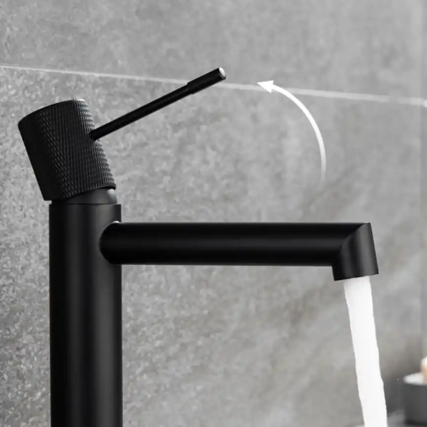 Смеситель для раковины Vincea Desire VBF-1D1MB однорычажный, черный фото 2