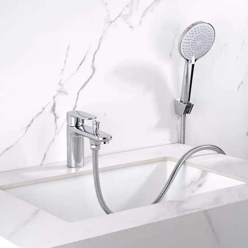 Смеситель на борт ванны Aquatek Ника AQ1844CR, Хром фото 7