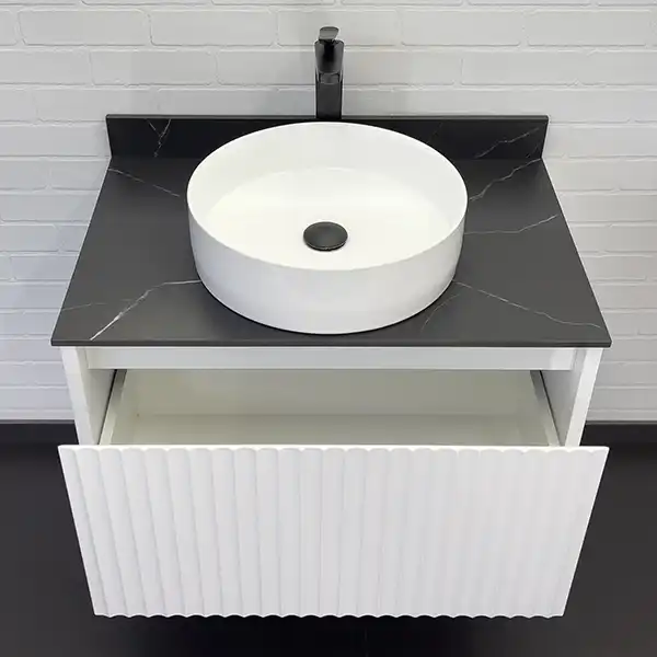 Тумба с умывальником Comforty Марсель 75 Белый, 00-00012270 фото 6