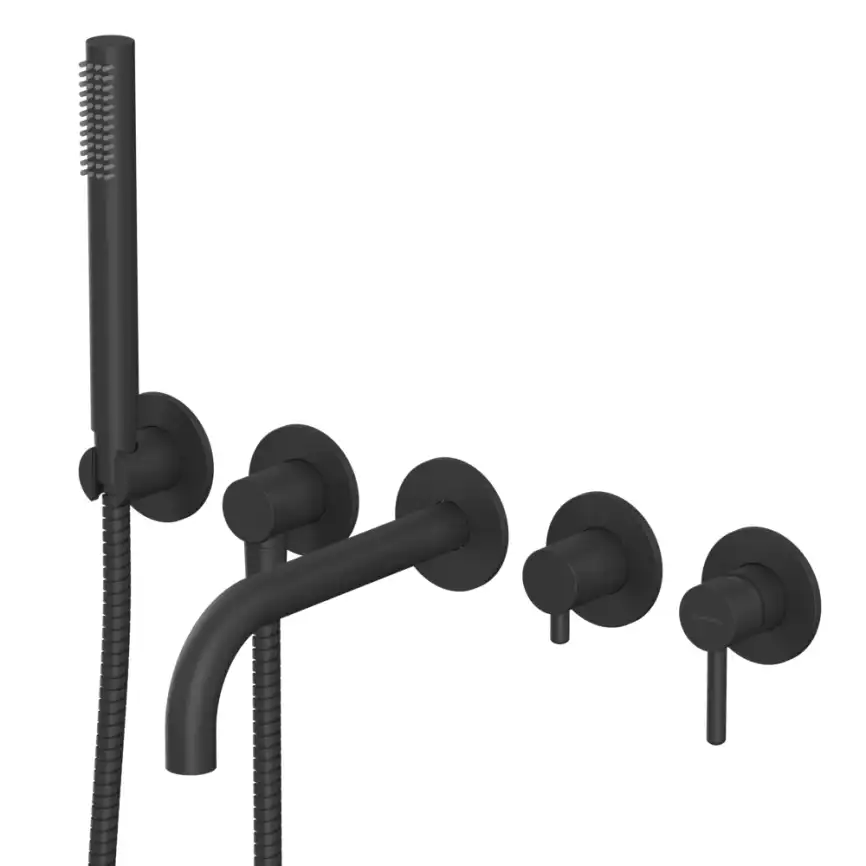 Смеситель для ванны Whitecross Y black скрытого монтажа Черный матовый, Y1240BL фото 1