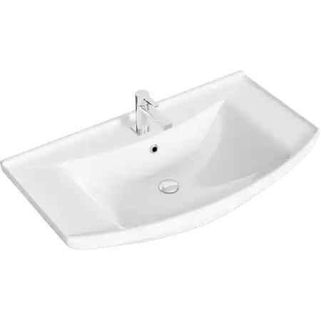 Тумба с раковиной напольная Aqwella Corsica 85 см, KOR0108, цвет Белый фото 2