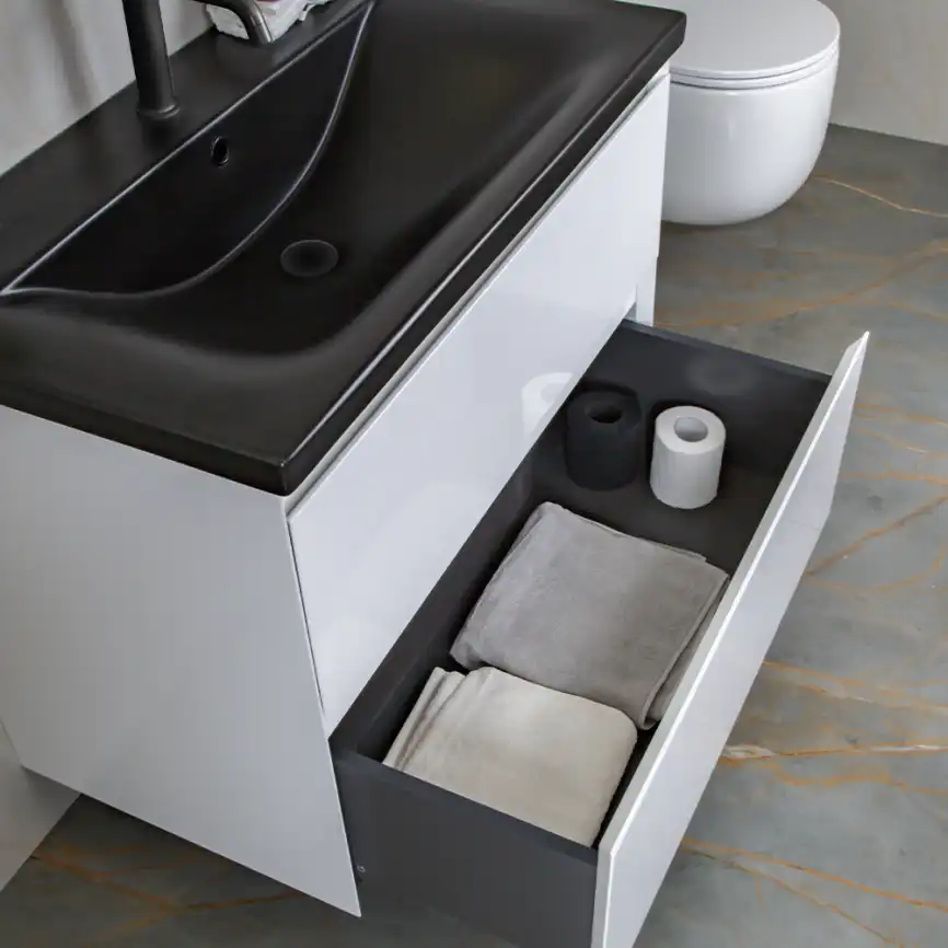 Тумба с раковиной AVS Гармония 80 белая, N821-07-800WG-01-810BM фото 11