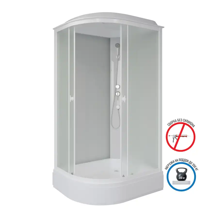 Душевая кабина Niagara Promo 120х80х215 P120/80/26R/MT средний поддон, без гидромассажа фото 1