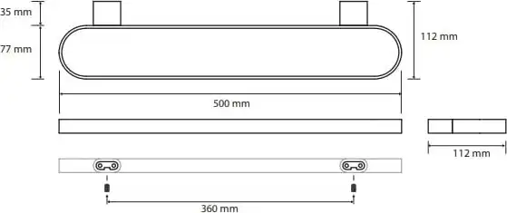 Полотенцедержатель двойной 50 см BEMETA ORGANIC Хром 157104401 фото 2