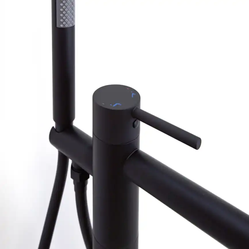 Смесители для ванны AVS Slimmer 811-112-MB напольный, черный матовый фото 6