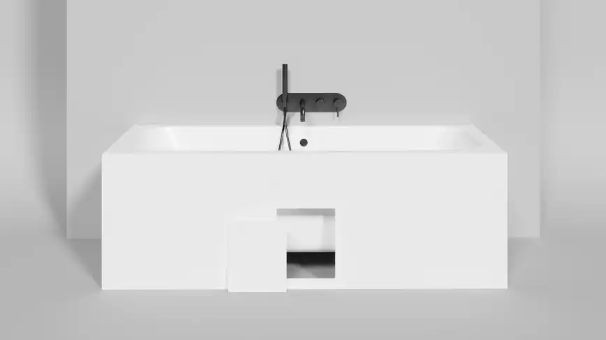 Ванна Salini ORLANDA 170х75 103213M из материала S-Sense, Белая матовая фото 3