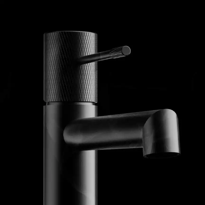 Смеситель для накладной раковины Vincea Desire VBF-1D2MB однорычажный, черный фото 3