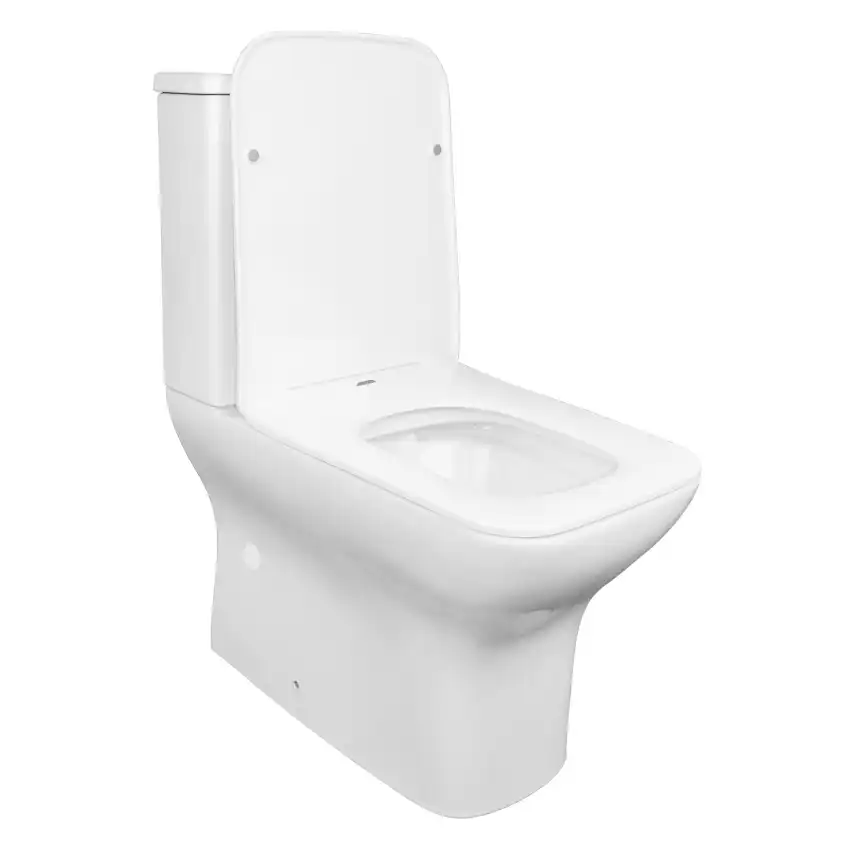 Унитаз-компакт Azario Fresco  AZ-8302 напольный, безободковый, с бачком и сидением микролифт, цвет белый фото 2