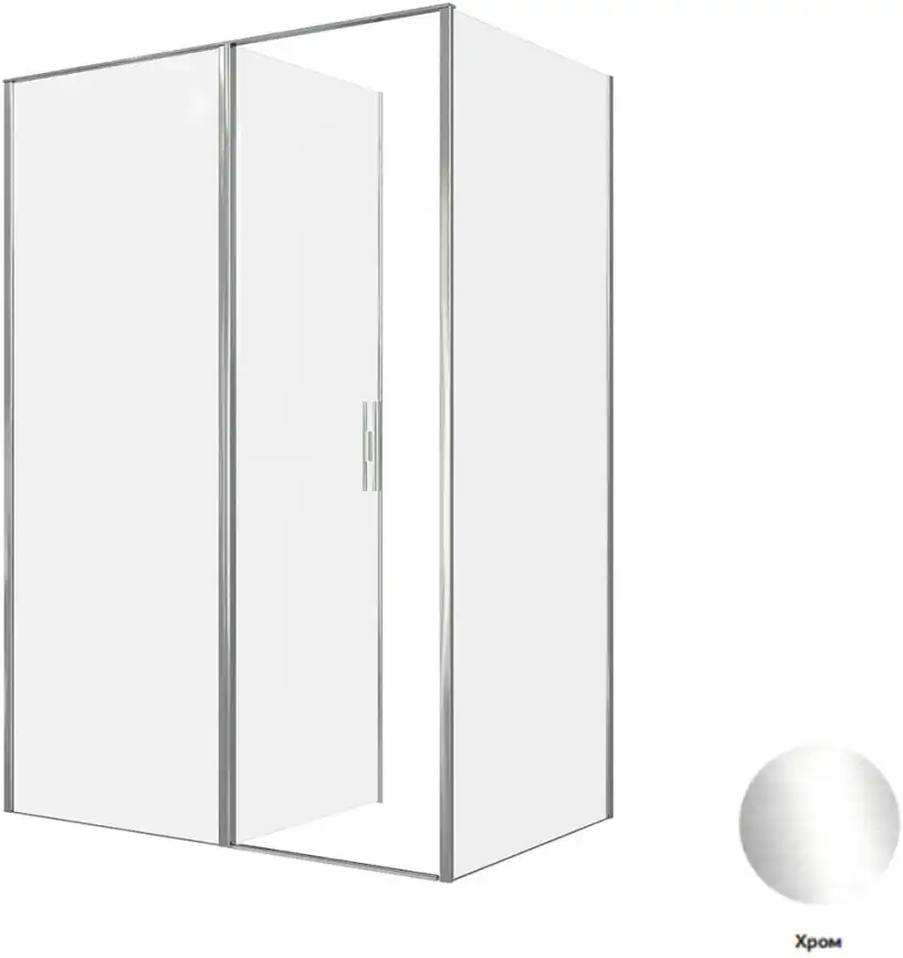 Душевой уголок Allen Brau Priority 140x90 3.31034.00 + 3.31043.00 хром фото 4