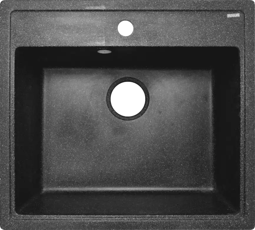 Кухонная мойка AZARIO Litos 570x505x200 искусственный мрамор, цвет Черный (CS00078325) фото 1
