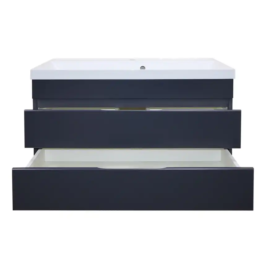 Тумба с раковиной Azario Эстима 100 CS00094586, подвесная, Графит фото 4