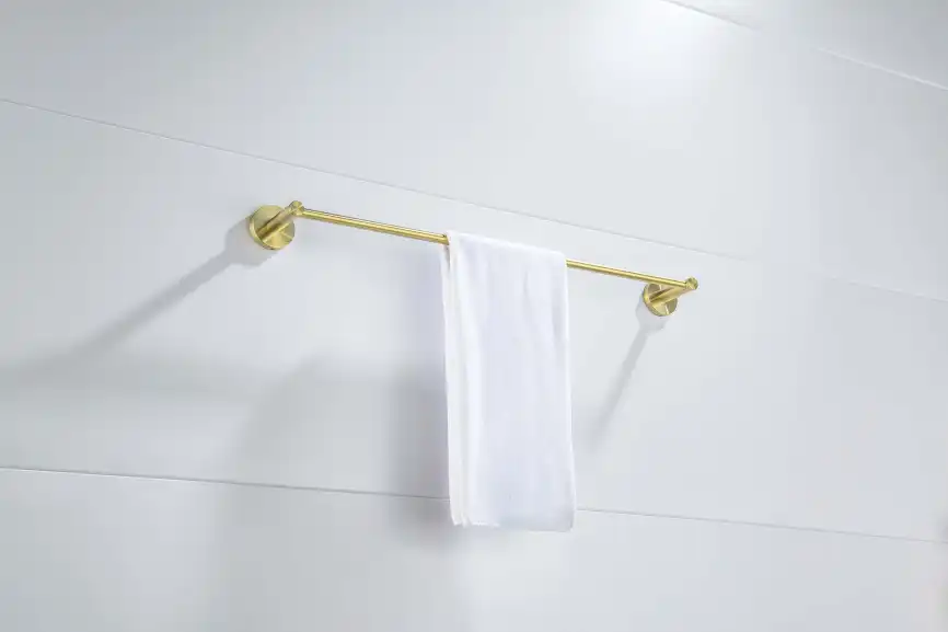 Держатель полотенец 450 мм Aquatek Европа AQ4120BG, Золото матовое фото 3