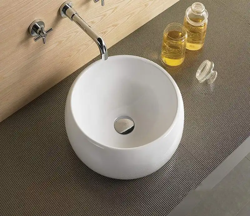 Раковина накладная CeramaLux 400х400х160 5004, цвет Белый фото 6