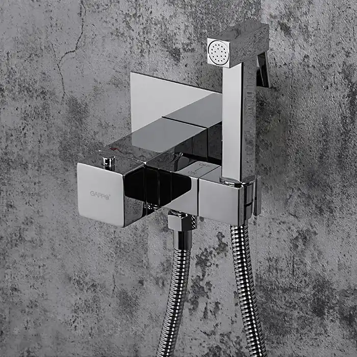 Гигиенический душ со смесителем Gappo G7207-40 термостатический, встраиваемый, Хром фото 1