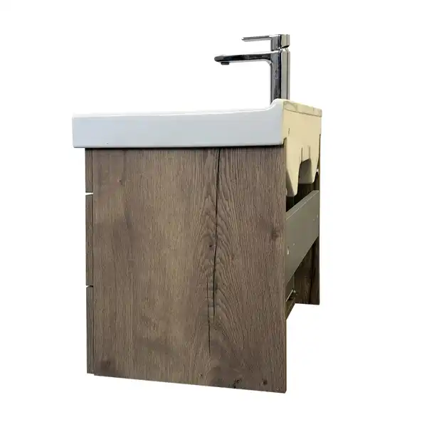 Тумба с умывальником Comforty Никосия 60П Дуб темный, 00-00008853 фото 5