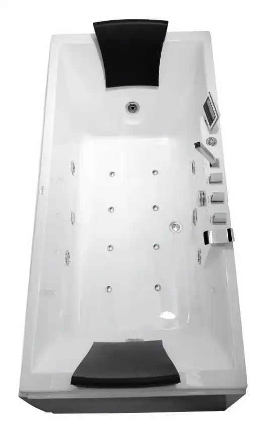 Акриловая ванна Gemy G9065 K L 175х85 с гидромассажем, левая фото 2