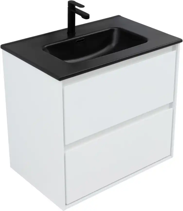 Тумба под раковину Aquanet Милан 70 белый глянец, подвесная, 336368 фото 5